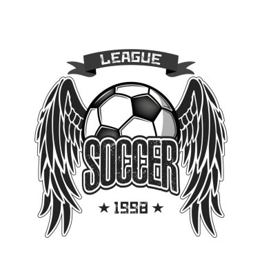 Futbol logosu tasarım şablonu