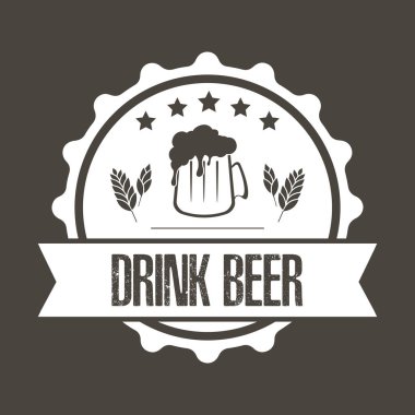  Bira logo şablonu tasarımı