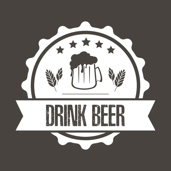 Design des Bier-Logos — Stockvektor