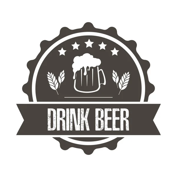 Diseño de plantilla de logotipo de cerveza — Vector de stock