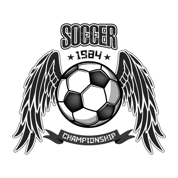 Шаблон логотипа футбола — стоковый вектор