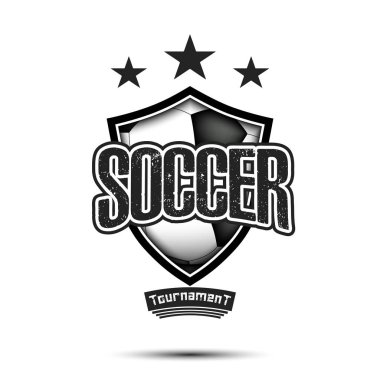 Futbol logosu tasarım şablonu