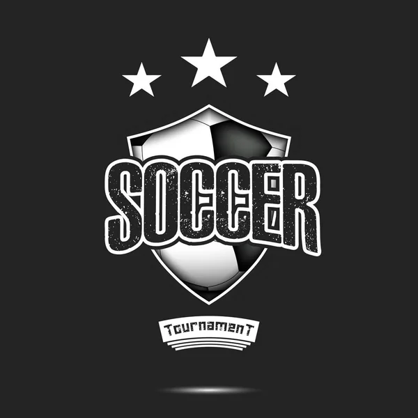 Szablon projektu logo piłki nożnej — Wektor stockowy