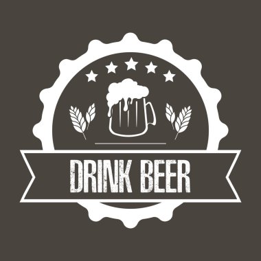 Bira logo şablonu tasarımı