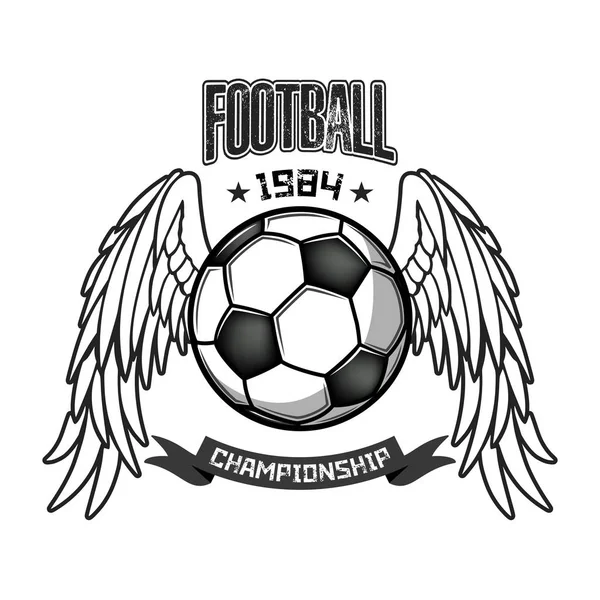 Modello di design logo Footbal — Vettoriale Stock