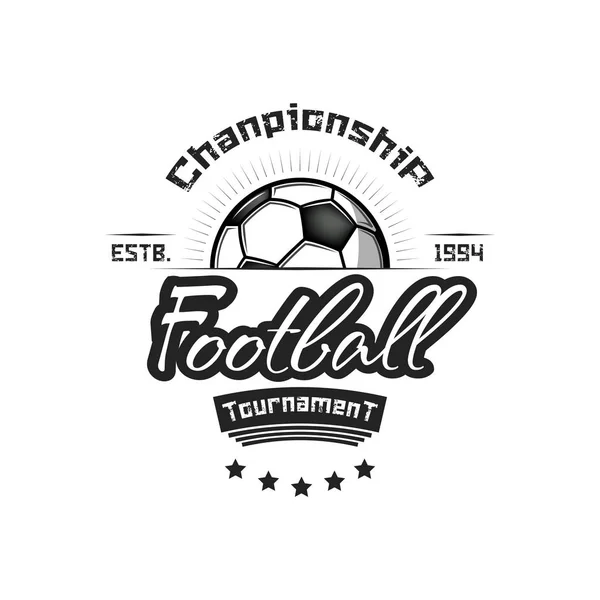 Modello di design logo calcio — Vettoriale Stock