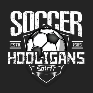 Futbol logosu. Futbol holiganlarının ruhu. 