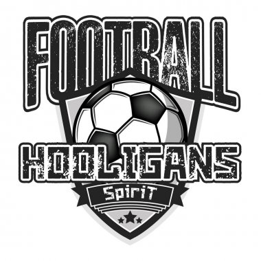 Futbol logosu. Futbol holiganruhu 
