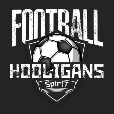Futbol logosu. Futbol holiganruhu 