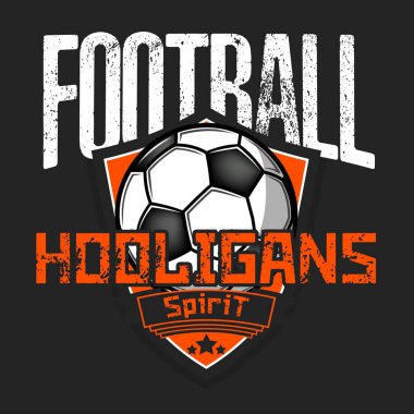 Futbol logosu. Futbol holiganruhu 
