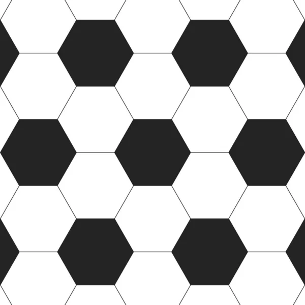 Fond noir et blanc sur un thème de football — Image vectorielle