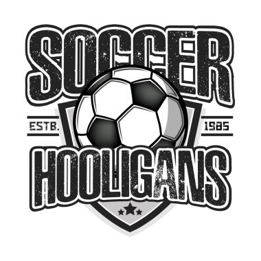 Futbol logosu. Futbol holiganlarının ruhu. 