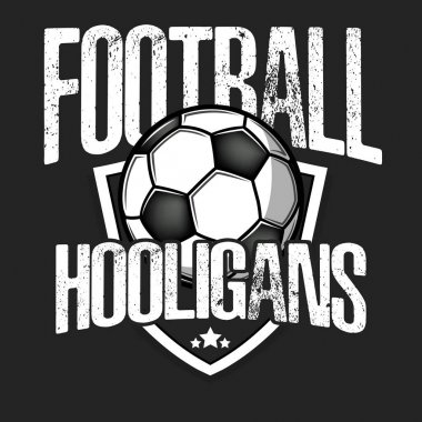 Futbol logosu. Futbol holiganları