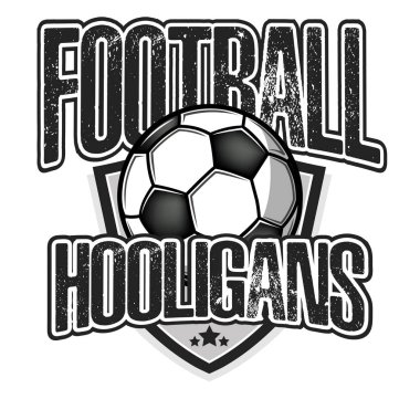 Futbol logosu. Futbol holiganları