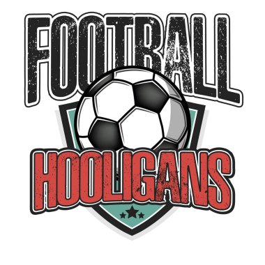 Futbol logosu. Futbol holiganları