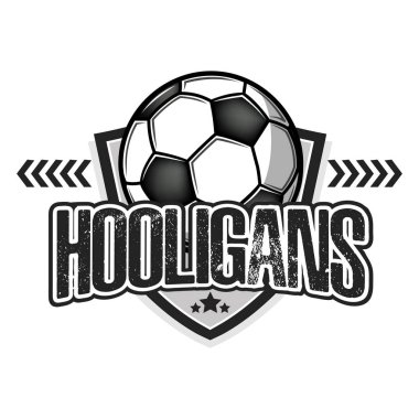 Futbol logosu. Futbol holiganları