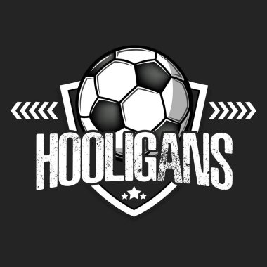 Futbol logosu. Futbol holiganları