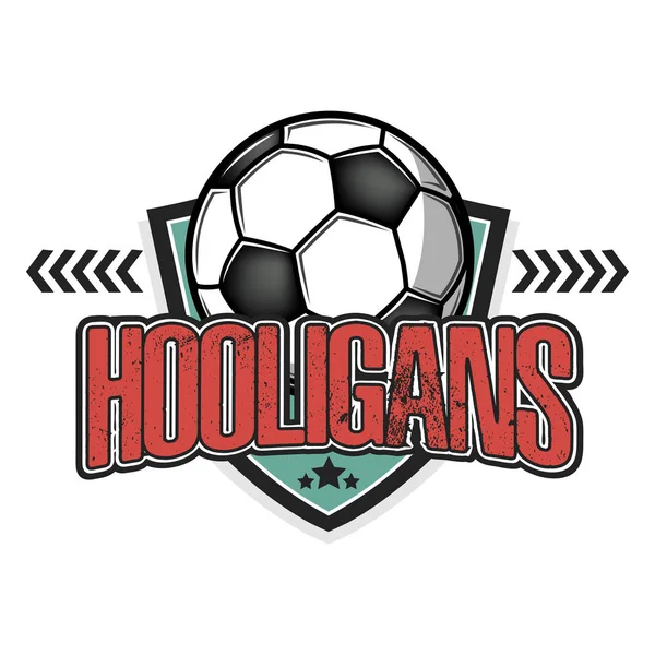 Futbol logosu. Futbol holiganları