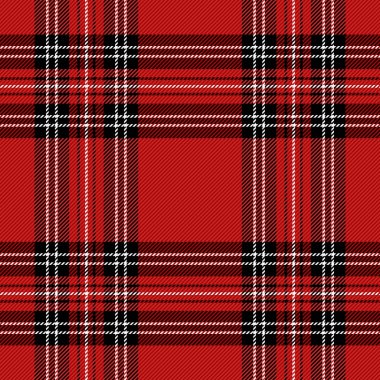Yılbaşı Tartan. Kalıp İskoç kafesi