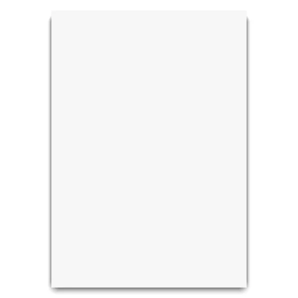 White realistic blank paper page — Stock Vector