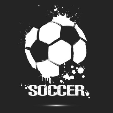 Soyut futbol topu simgesi