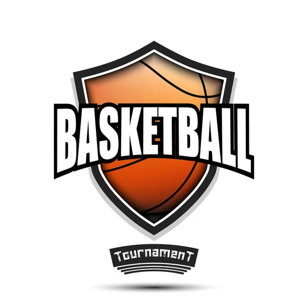 Баскетбольный шаблон логотипа — стоковый вектор