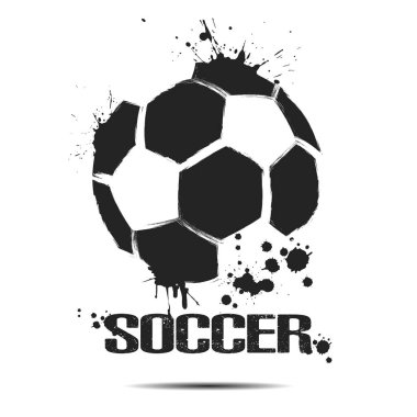Soyut futbol topu simgesi