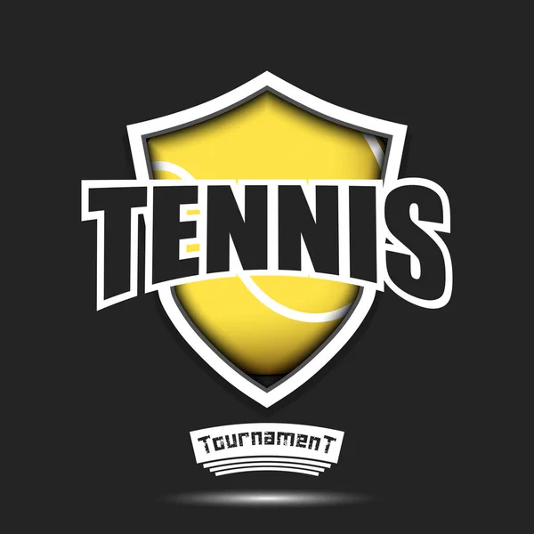 Πρότυπο σχεδίασης λογότυπο τένις — Διανυσματικό Αρχείο