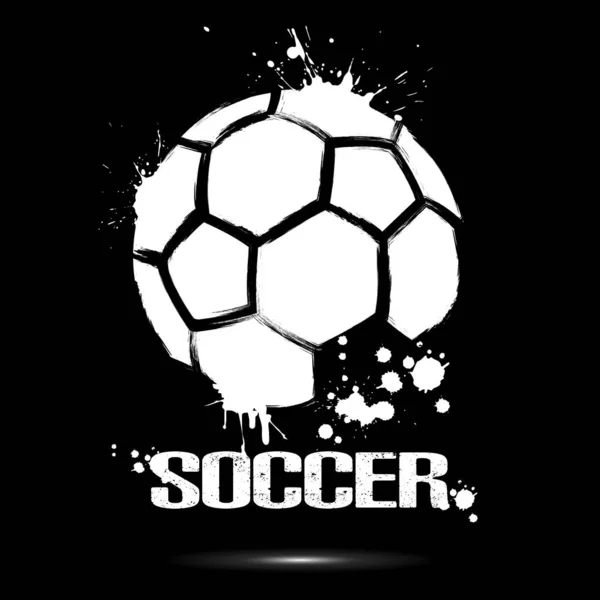 Abstract soccer ball icon — Stock Vector