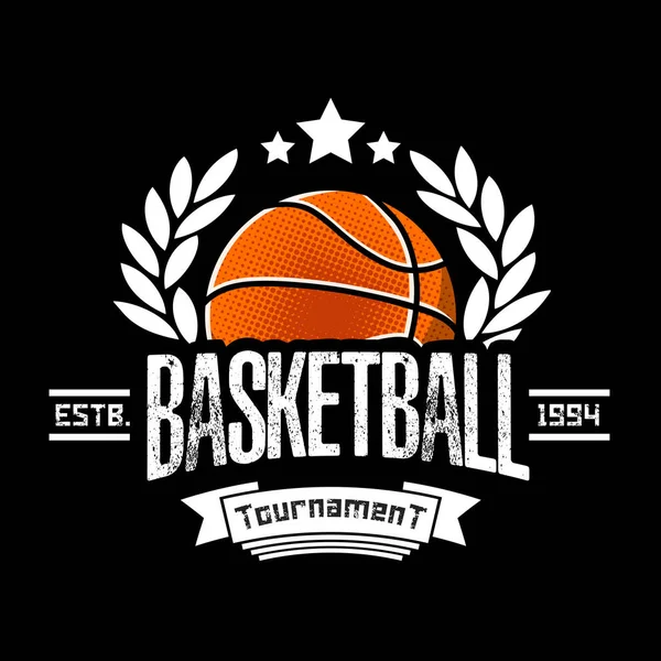 Modèle de conception de logo Basketball — Image vectorielle