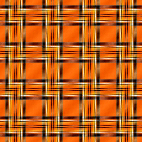 Halloween Tartan plaid. Pattern Scottish cage — Stock Vector