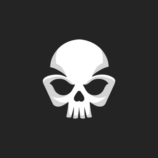 Icono del cráneo. Plantilla de diseño del logo Skull — Vector de stock