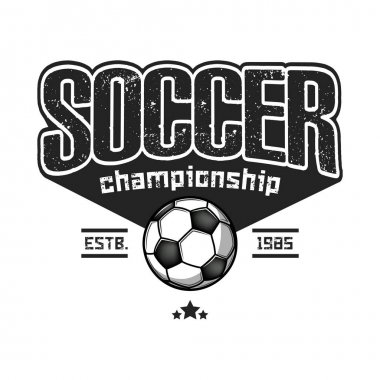 Futbol logosu tasarım şablonu