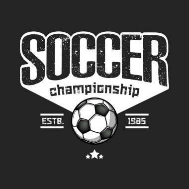 Futbol logosu tasarım şablonu