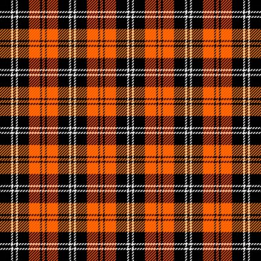 Cadılar Bayramı ekose kumaşı. İskoç kafesi arkaplanı