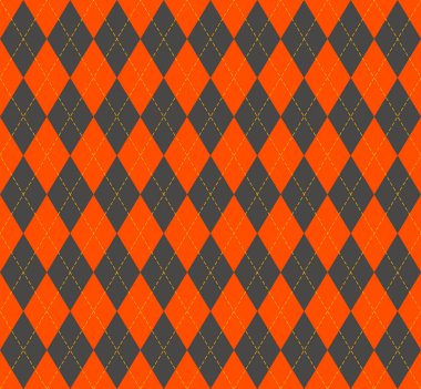 Cadılar Bayramı argyle ekose. İskoç kafesi arkaplanı