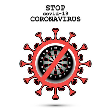 Coronavirus dart tahtasıyla imzalayın