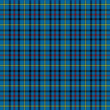 Tartan ekose. İskoç desenli mavi, kırmızı ve sarı kafes