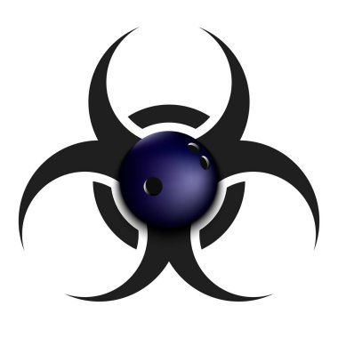 Bowling topunun biyo-tehlike sembolü