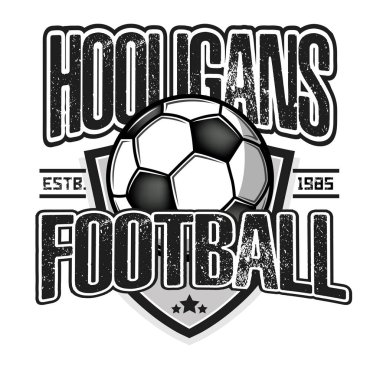 Futbol logosu. Futbol holiganlarının ruhu. 