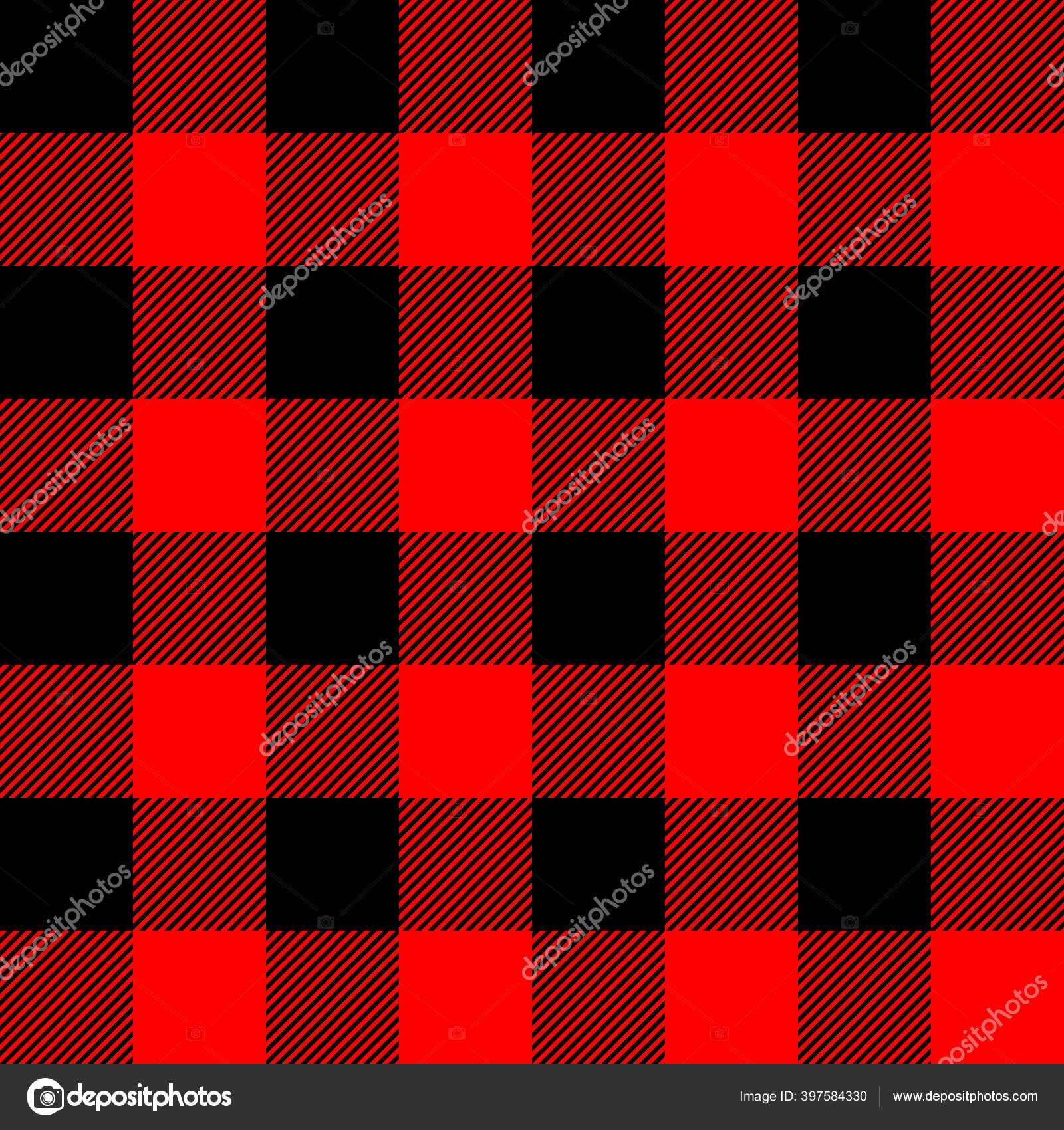 Vetores de Textura De Tecido Sem Costura Xadrez Tartan Vermelho e