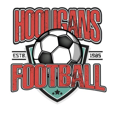 Futbol logosu. Futbol holiganlarının ruhu. 