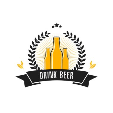 Bira logosu tasarım şablonu