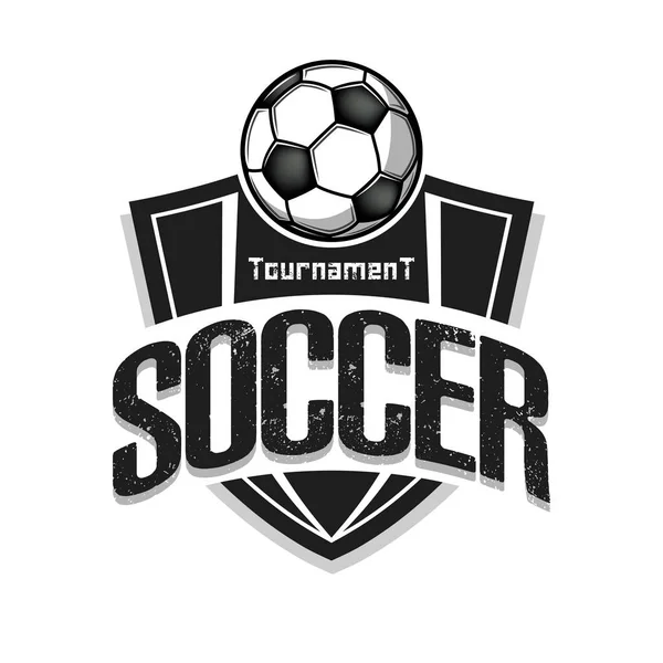 Voetbal logo ontwerp template — Stockvector