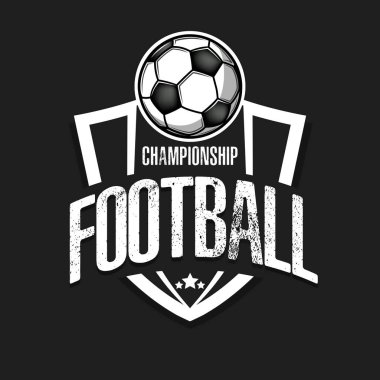 Futbol logosu tasarım şablonu