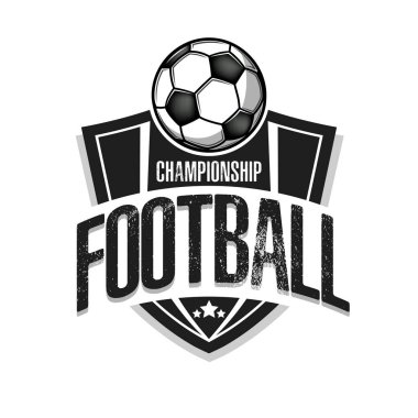 Futbol logosu tasarım şablonu