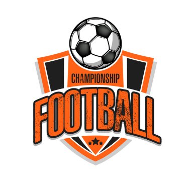 Futbol logosu tasarım şablonu