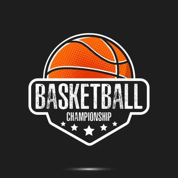 Mall för Basket logo design — Stock vektor