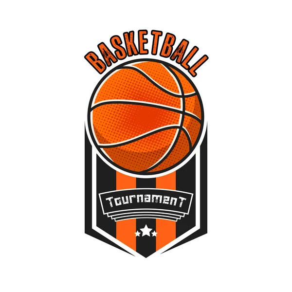 Vorlage für das Design des Basketball-Logos — Stockvektor