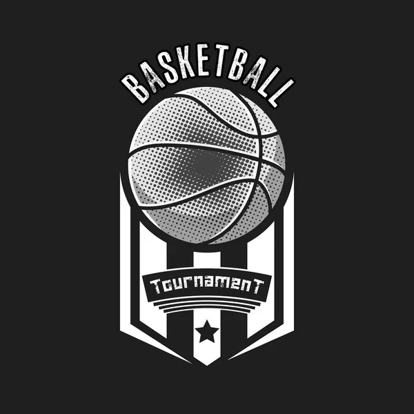 Modèle de conception de logo Basketball — Image vectorielle